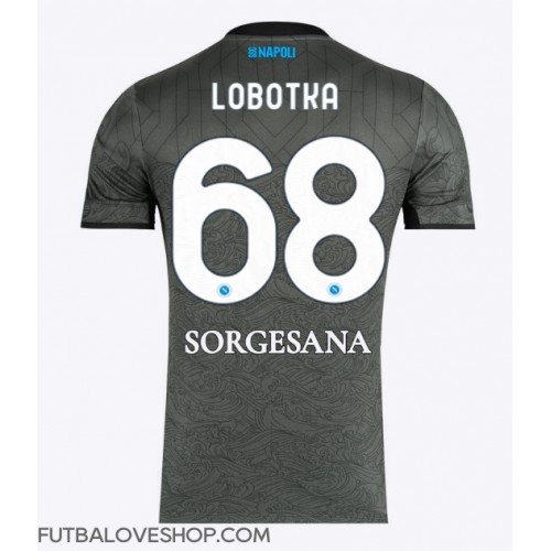 Dres SSC Napoli Stanislav Lobotka #68 Tretina 2024-25 Krátky Rukáv